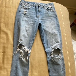 Agolde Ripped Skinny Jean